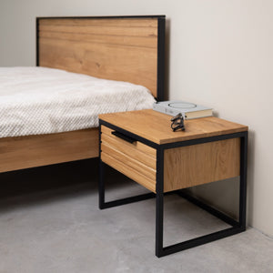 Runa solid oak bed | NordicStory