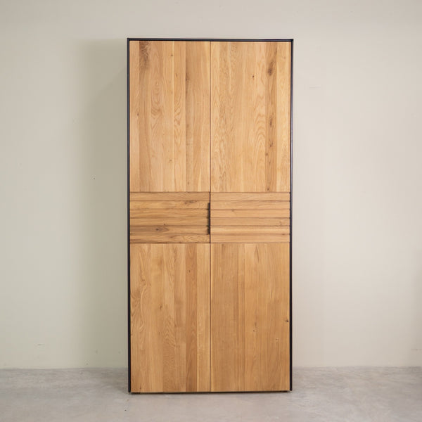 Runa solid oak 2-door wardrobe | NordicStory