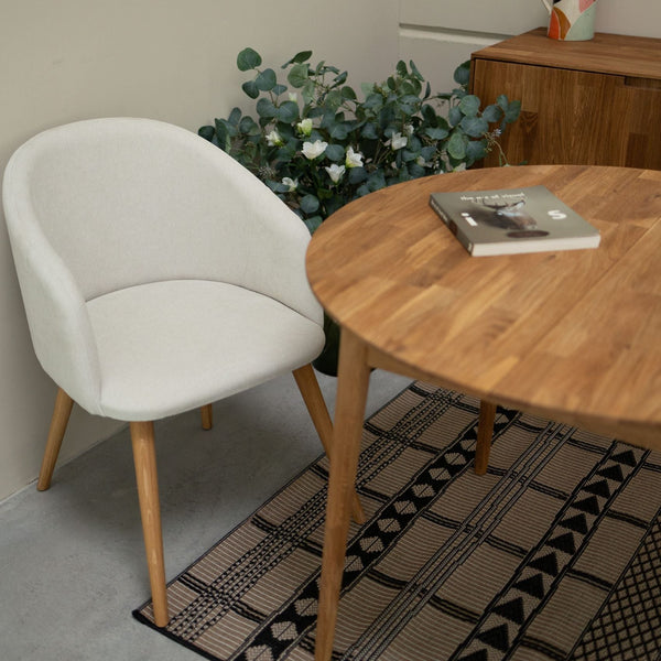 Sillón de roble macizo Ana com tapizado | VESKOR