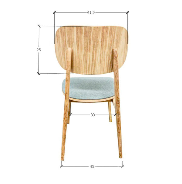 Pack de 2 o 4 Sillas de Comedor Varde, Estructura de Madera Maciza de Roble, Tapizado | NordicStory