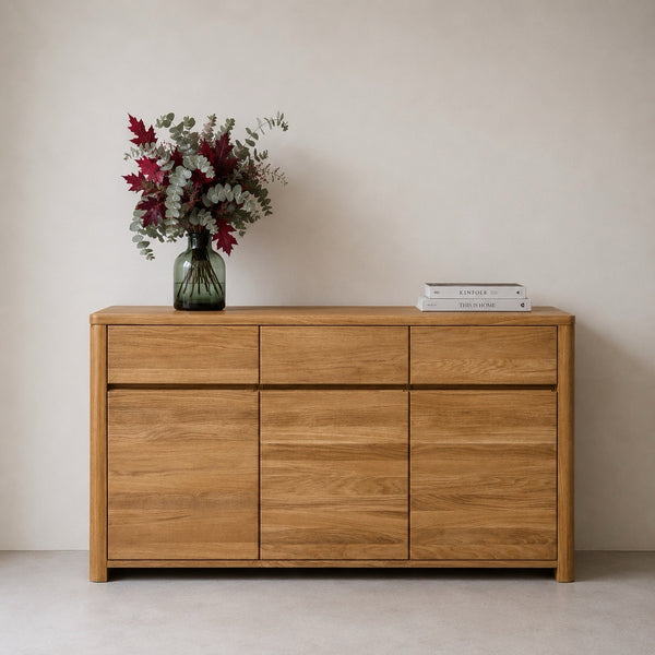 Credenza Comò in legno massello di rovere Elsa 3 | NordicStory