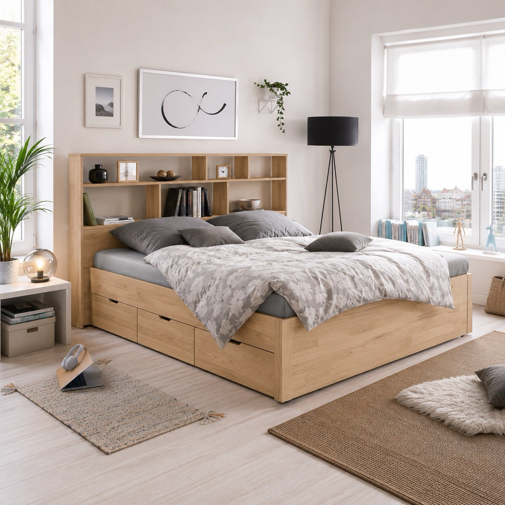 Sofia solid oak headboard | NordicStory