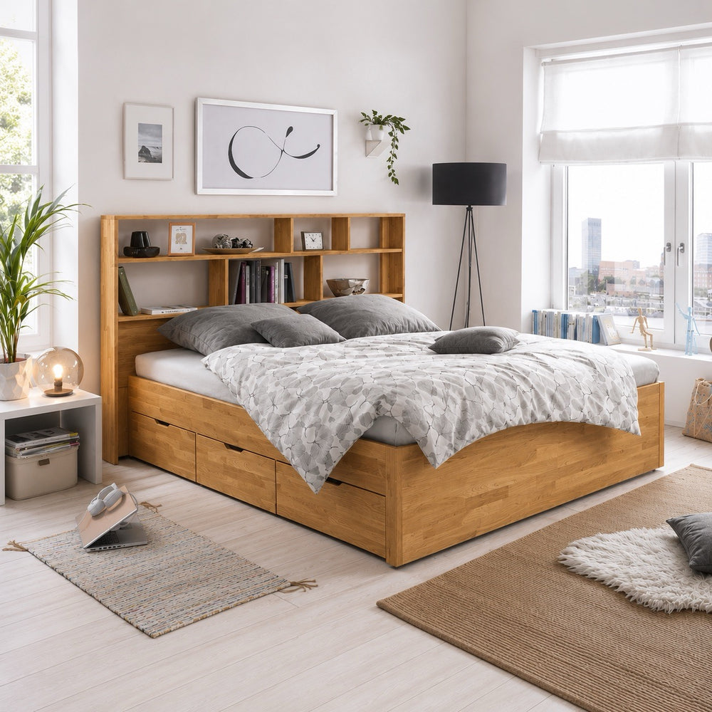 Sofia solid oak headboard | NordicStory