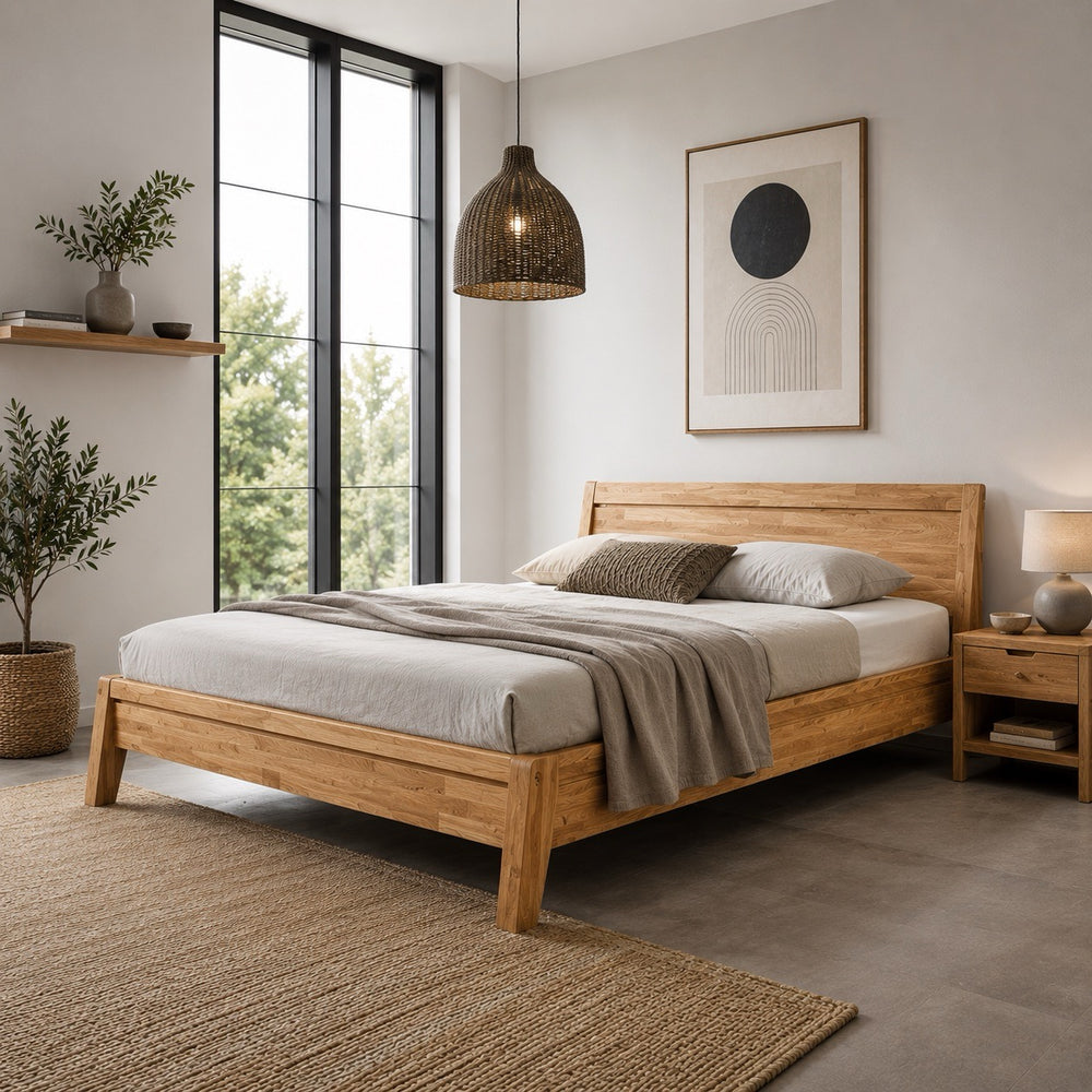 Massief eikenhouten bed Bridget | NordicStory
