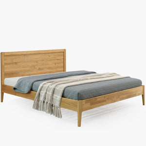 Milan Solid Oak Bed | NordicStory