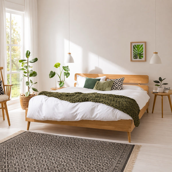 Massief eikenhouten bed Escandi 2 | NordicStory