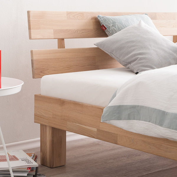 Cama de madera maciza de roble 90 x 200 cm. /140 x 200 cm. / 160 x 200 cm. / 180 x 200 Estilo escandinavo