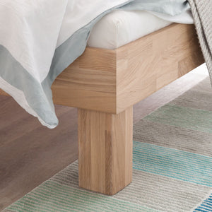 Cama de madera maciza de roble 90 x 200 cm. /140 x 200 cm. / 160 x 200 cm. / 180 x 200 Estilo escandinavo
