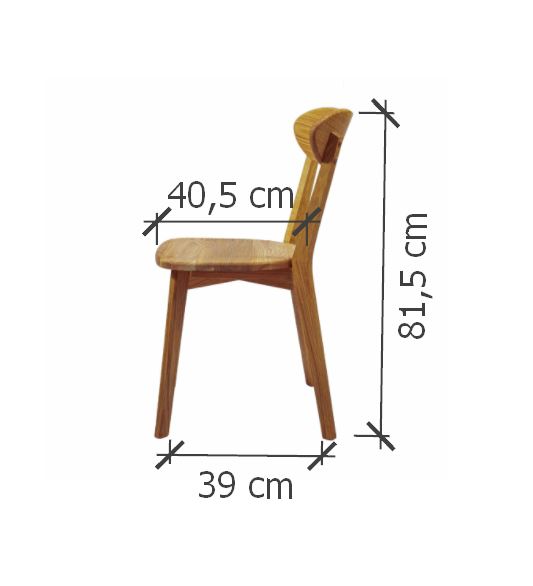 Pack de 2 o 4 Sillas de Comedor de Madera Maciza de Roble Isku | NordicStory