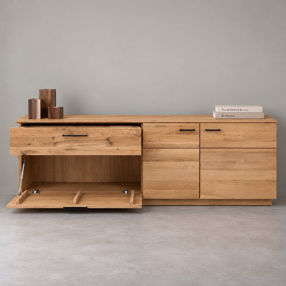 Cómoda aparador de madera maciza de roble Arvik 1 | NordicStory