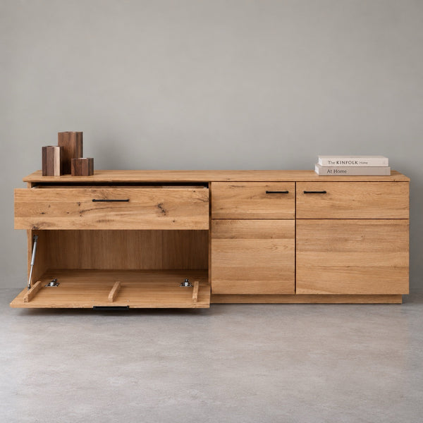 Cómoda aparador de madera maciza de roble Arvik 1 | NordicStory