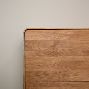 Comò in legno massello di rovere Geneva 3 | NordicStory