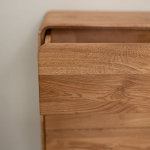 Comò in legno massello di rovere Geneva 3 | NordicStory