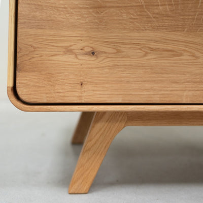 Comoda de madera maciza roble Geneva Cajonera alta con 4 cajones Roble.Store NordicStory