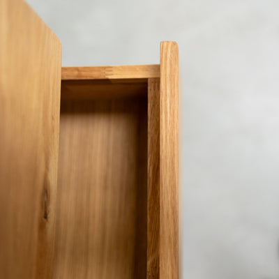 Comoda de madera maciza roble Geneva Cajonera alta con 4 cajones Roble.Store NordicStory