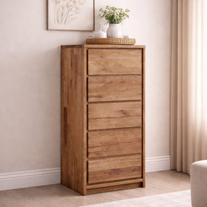 Hohe Kommode aus massivem Oregon-Eichenholz | NordicStory