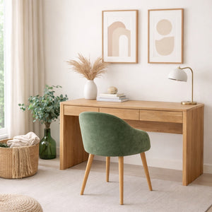 Elsa solid oak desk | NordicStory