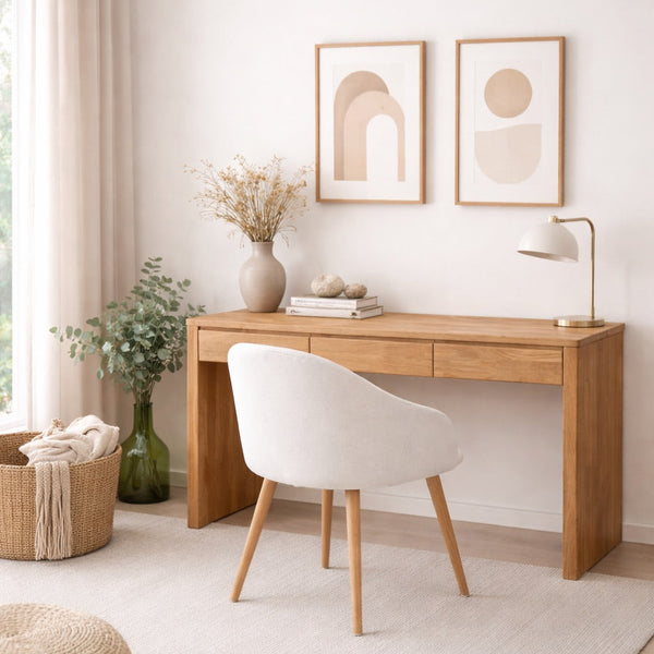 Elsa solid oak desk | NordicStory