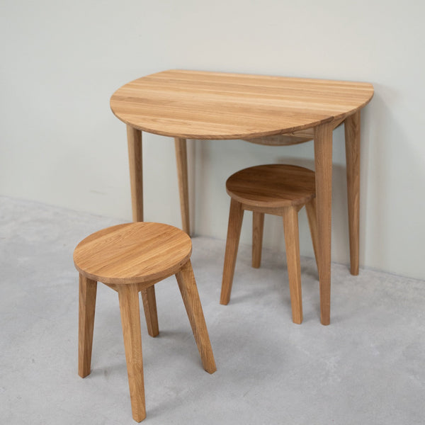 Pack de 2 o 4 Taburetes de Comedor de Madera Maciza de Roble Diana | NordicStory