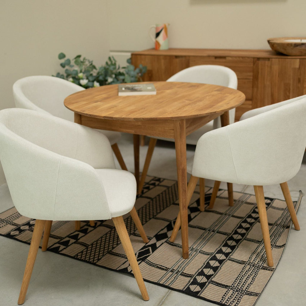Sillón de roble macizo Ana com tapizado | VESKOR