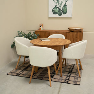 Sillón de roble macizo Ana com tapizado | VESKOR