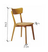 Pack de 2 o 4 Sillas de Comedor de Madera Maciza de Roble Diana | NordicStory