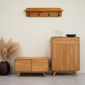 Geneva solid oak coat rack | NordicStory