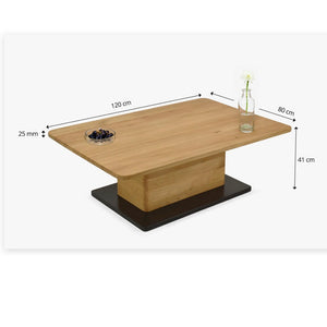 Bremen solid oak coffee table | NordicStory
