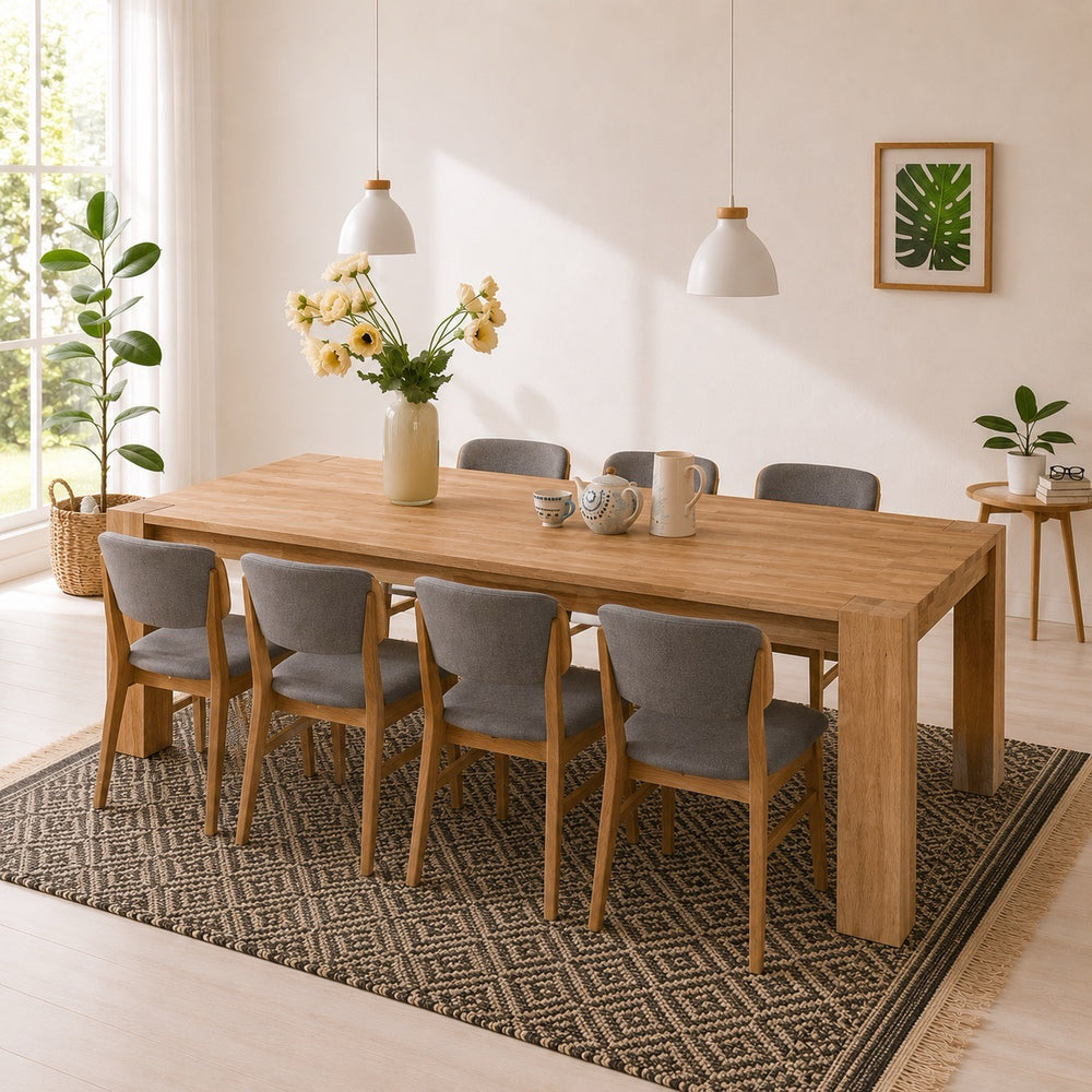 Massief eikenhouten eettafel Mauritz 3 | NordicStory