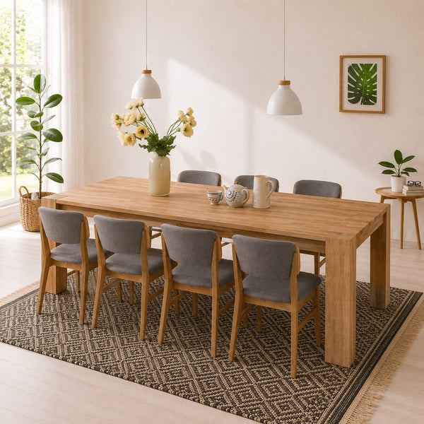 Massief eikenhouten eettafel Mauritz 3 | NordicStory
