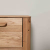 Mesita de noche de madera maciza de roble Atlanta, 56,2 x 38,2 x 47 cm. | NordicStory