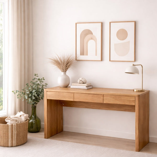 Elsa solid oak desk | NordicStory