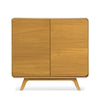 NordicStory Aparador de madera maciza roble Geneva 1, 90 x 45 x 86 cm.
