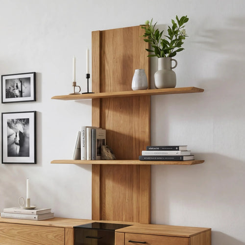 Arvik 2 Solid Oak Shelving Unit | NordicStory
