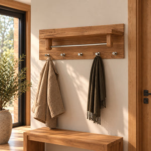 Appendiabiti da parete in legno massello di rovere Litet | NordicStory