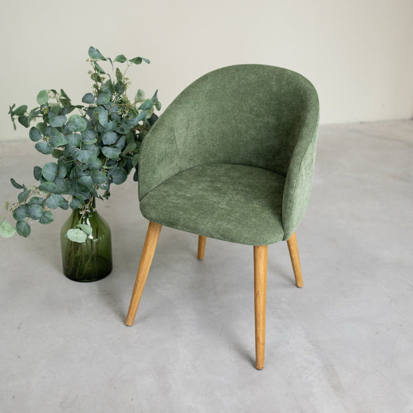 Solid oak armchair Ana with upholstery | VESKOR