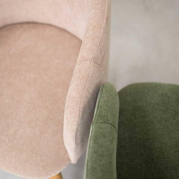 Solid oak armchair Ana with upholstery | VESKOR