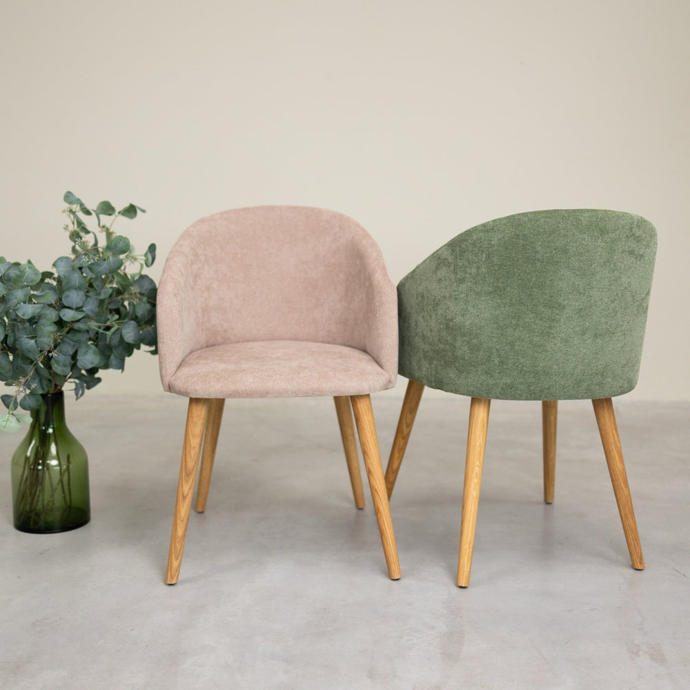 Sillón de roble macizo Ana com tapizado | VESKOR