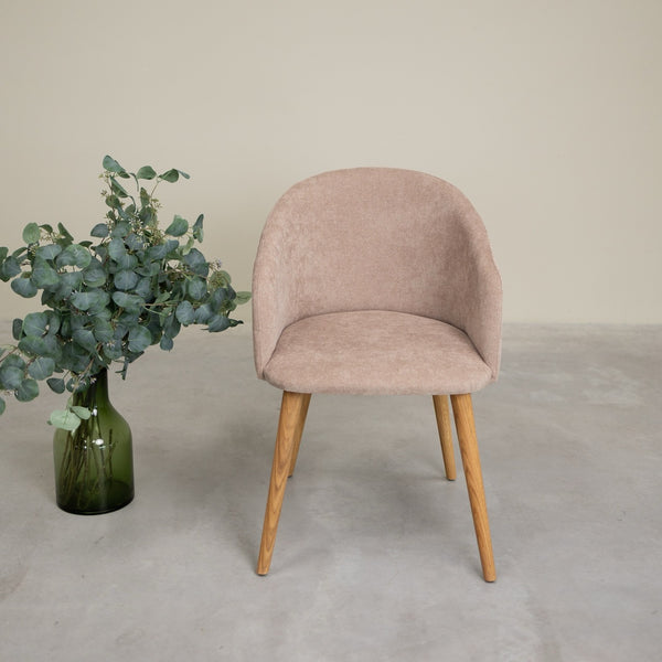 Solid oak armchair Ana with upholstery | VESKOR