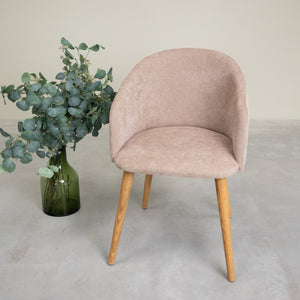 Solid oak armchair Ana with upholstery | VESKOR