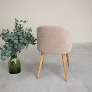 Solid oak armchair Ana with upholstery | VESKOR