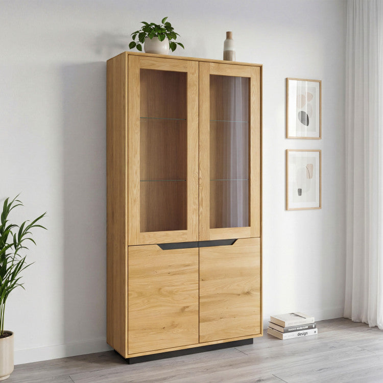 Vitrine aus massiver Eiche Bremen 2 | NordicStory