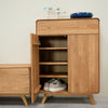 Zapatero de madera maciza roble sostenible Geneva RobleStore NordicStory