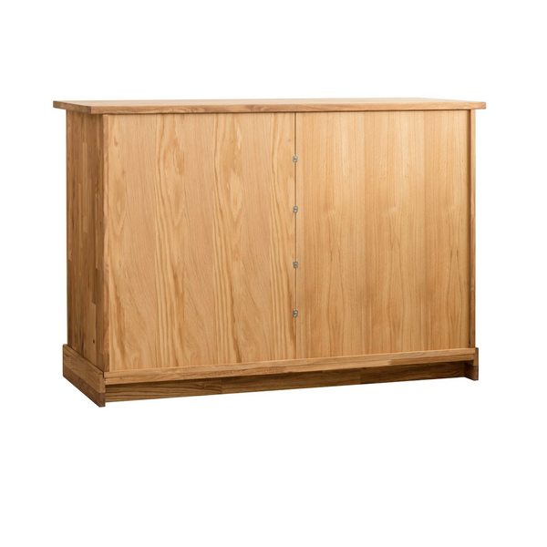 Aparador Beneteau madera maciza y chapa de roble 180x71,5 cm - www