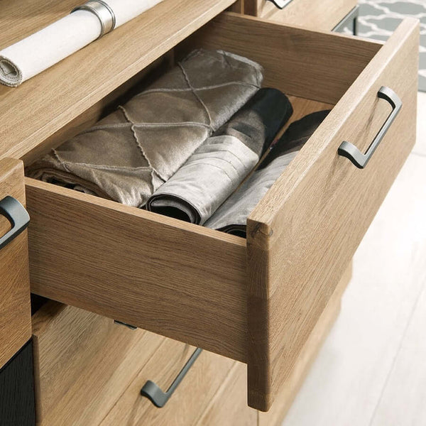 LoftStory Cómoda aparador madera de roble Mozaik 47 170 x 42 x 90 cm.
