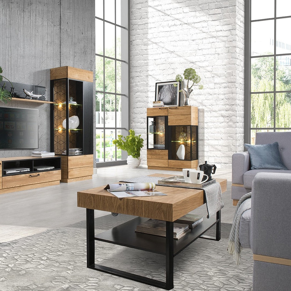 LoftStory Mesa de centro con patas de metal 