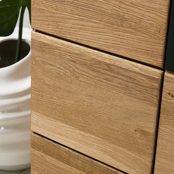 LoftStory Vitrina de madera de roble diseno original nordico