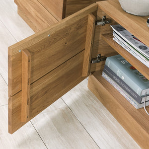LoftStory Mueble de TV de madera de roble