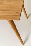 Mesa escritorio madera maciza roble nordico escandinavo vintage