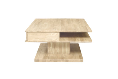 Mesa de centro de madera de roble macizo estilo nordico